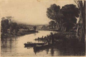 Thames Fishermen av Francis Seymour Haden