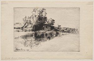 Lilla båthuset av Francis Seymour Haden