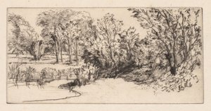 Lilla långförsamlingen, 1896. av Francis Seymour Haden