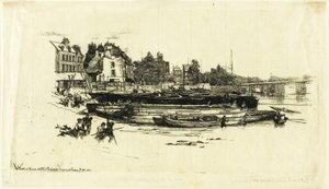 Whistlers hus, Old Chelsea av Francis Seymour Haden
