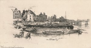 Whistlers hus i gamla Chelsea av Francis Seymour Haden