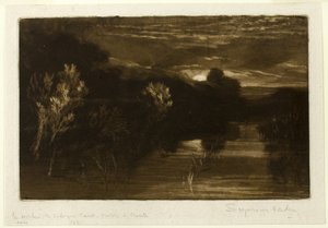 Winchelsea kanal av Francis Seymour Haden