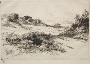 Windmill Hill, nr 1, ca. 1877 och senare. av Francis Seymour Haden
