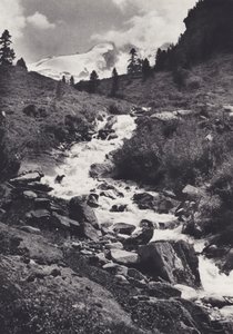 Östra Alperna: Reichen Range från den övre delen av Wildgerlos Tal (s/v foto)