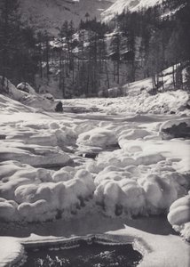Pennine Alps: Frozen Stream (s/v foto)