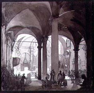 Interiör av klosterkyrkan San Felice i Florens, 1900-talet av Francis Sydney Unwin