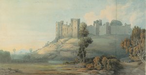 Ludlow Castle, Shropshire, 1777 av Francis Towne