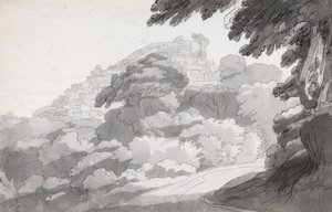 Rocca di Papa av Francis Towne