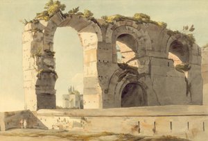 Claudius akvedukten, Rom av Francis Towne