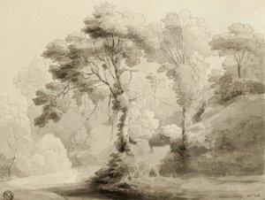 Skogslandskap, 1774 av Francis Towne