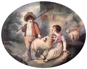 Den lilla herdinnan, 1700-talet, 1912 av Francis Wheatley