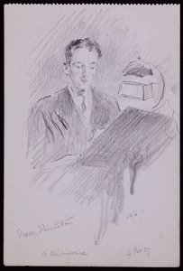 Porträtt av AK Lawrence av Francis Wilfred Lawson