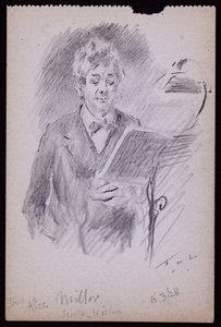 Porträtt av Alec Miller av Francis Wilfred Lawson