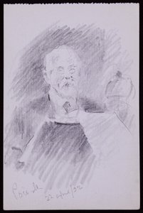 Porträtt av Alfred Powell av Francis Wilfred Lawson