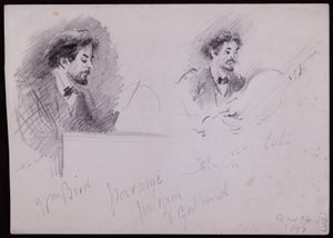 Porträtt av Arnold Dolmetsch av Francis Wilfred Lawson