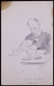 Porträtt av Arthur Rackham