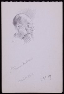 Porträtt av Arthur Rackham av Francis Wilfred Lawson
