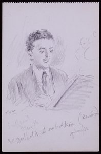 Porträtt av Berthold Lubetkin av Francis Wilfred Lawson