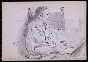 Porträtt av Ernest Jackson av Francis Wilfred Lawson