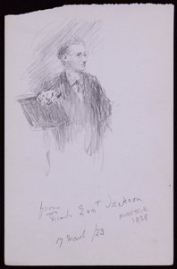 Porträtt av Ernest Jackson av Francis Wilfred Lawson