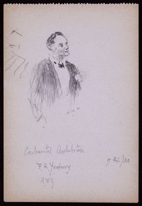 Porträtt av FR Yerbury av Francis Wilfred Lawson