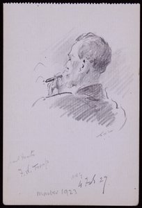 Porträtt av Francis Troup av Francis Wilfred Lawson