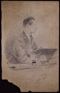 Porträtt av Francis Troup av Francis Wilfred Lawson