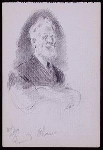 Porträtt av George Bernard Shaw av Francis Wilfred Lawson