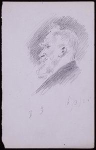 Porträtt av George Bernard Shaw av Francis Wilfred Lawson