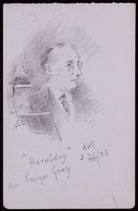 Porträtt av George Kruger Gray av Francis Wilfred Lawson