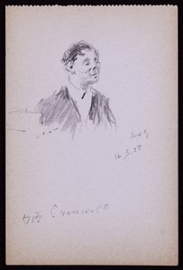 Porträtt av HB Cresswell av Francis Wilfred Lawson