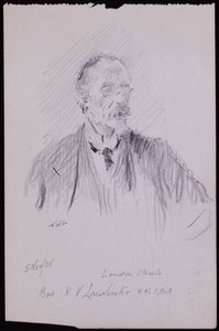 Porträtt av HV Lanchester av Francis Wilfred Lawson