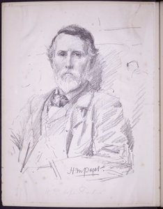 Portrait of Hope-Pinker HR, ca 1900 (penna på papper) av Francis Wilfred Lawson