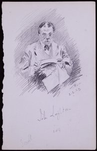 Porträtt av John Leighton av Francis Wilfred Lawson