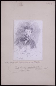 Porträtt av Karl Krall av Francis Wilfred Lawson