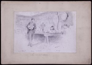 Porträtt av Karl Krall av Francis Wilfred Lawson