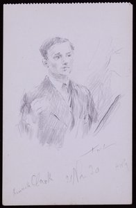 Porträtt av Kenneth Clarke av Francis Wilfred Lawson