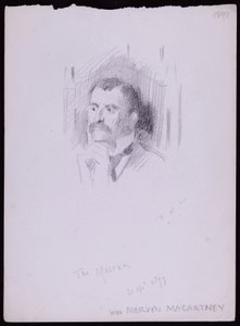 Porträtt av Mervyn Macartney av Francis Wilfred Lawson