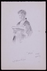 Porträtt av fröken Eleanor Hellyer av Francis Wilfred Lawson