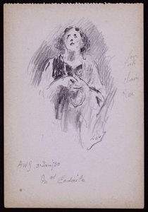Porträtt av fru Arundel Esdaile av Francis Wilfred Lawson