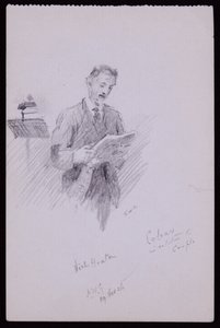Porträtt av Noel Heaton av Francis Wilfred Lawson
