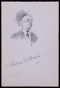 Porträtt av Norman Wilkinson av Francis Wilfred Lawson