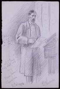 Porträtt av Philip Norman av Francis Wilfred Lawson