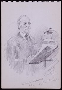 Porträtt av Reginald Hallward av Francis Wilfred Lawson