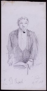 Porträtt av Sir Edward Reid av Francis Wilfred Lawson