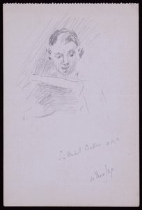 Porträtt av Sir Herbert ARA Baker av Francis Wilfred Lawson