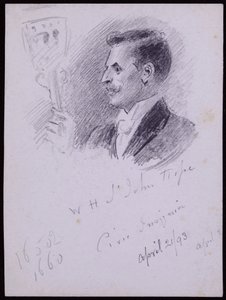 Porträtt av WH St John Hope av Francis Wilfred Lawson