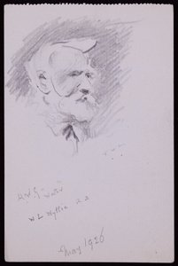 Porträtt av WL Wyllie av Francis Wilfred Lawson
