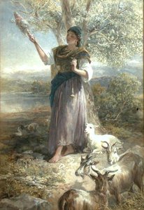 A Spanish Goatherd (akvarell på papper)