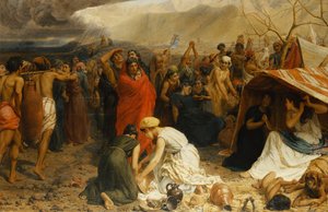 Flyktingar från Pompeji, 79 e.Kr., 1873